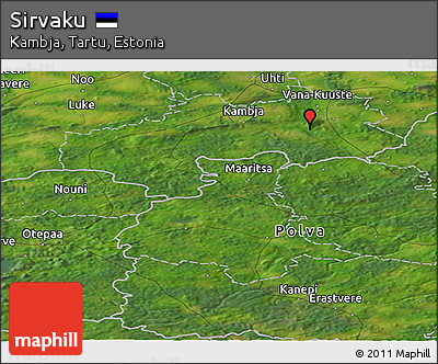 Satellite Panoramic Map of Sirvaku
