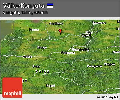 Satellite Panoramic Map of Väike-Konguta