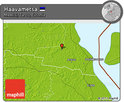 Physical 3D Map of Haavametsa