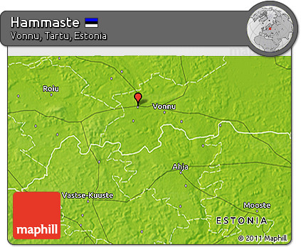 Physical 3D Map of Hammaste