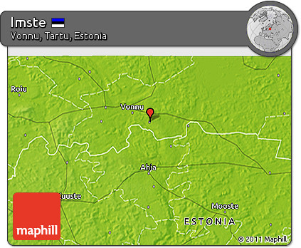 Physical 3D Map of Imste