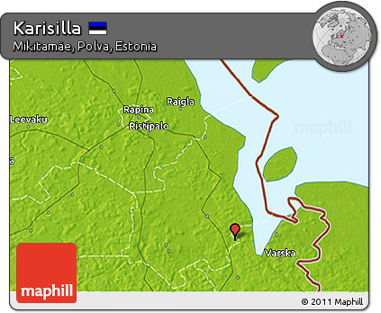Physical 3D Map of Karisilla