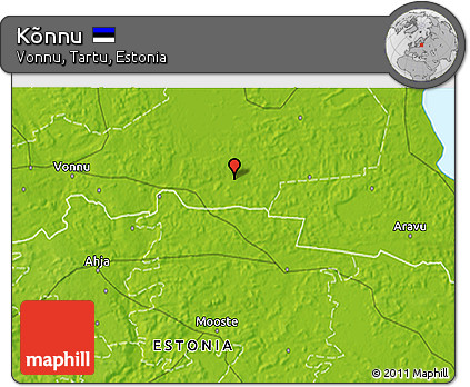 Physical 3D Map of Kõnnu