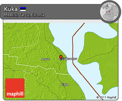 Physical 3D Map of Küka