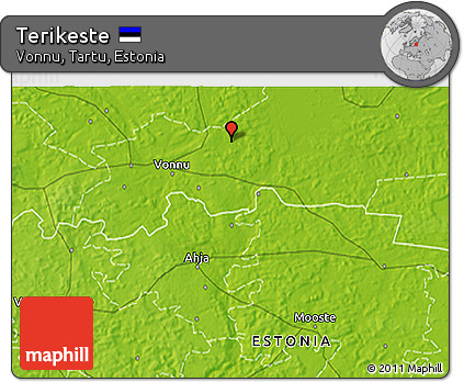 Physical 3D Map of Terikeste