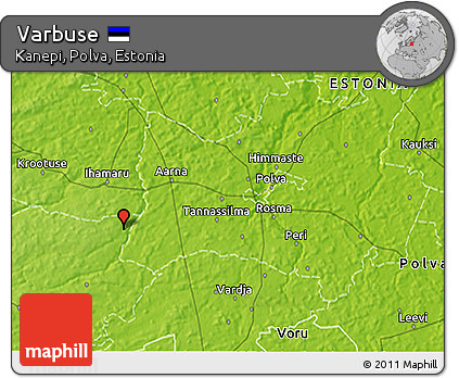 Physical 3D Map of Varbuse
