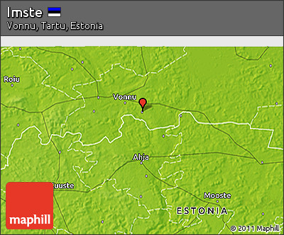 Physical 3D Map of Imste