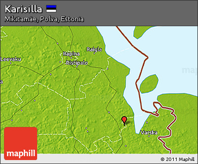 Physical 3D Map of Karisilla