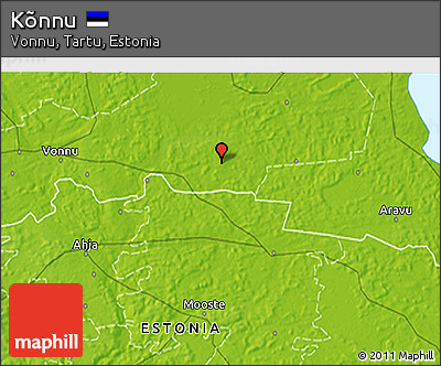 Physical 3D Map of Kõnnu