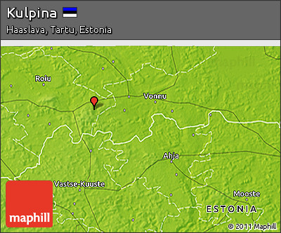 Physical 3D Map of Kulpina