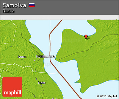 Physical 3D Map of Samolva