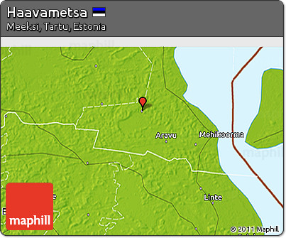 Physical 3D Map of Haavametsa