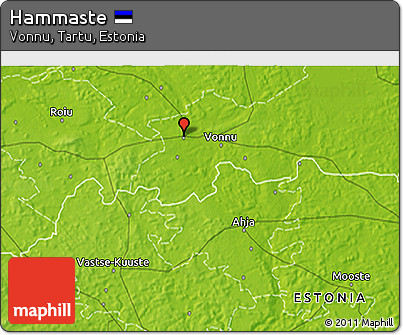 Physical 3D Map of Hammaste