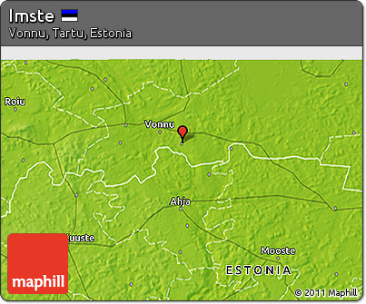 Physical 3D Map of Imste