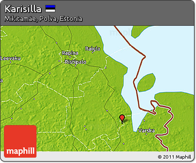 Physical 3D Map of Karisilla