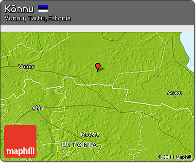 Physical 3D Map of Kõnnu