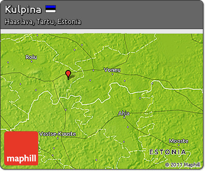 Physical 3D Map of Kulpina
