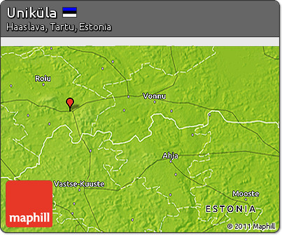 Physical 3D Map of Uniküla