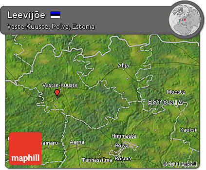 Satellite 3D Map of Leevijõe