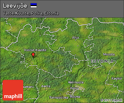Satellite 3D Map of Leevijõe