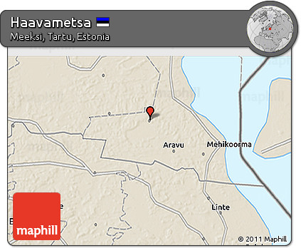 Shaded Relief 3D Map of Haavametsa