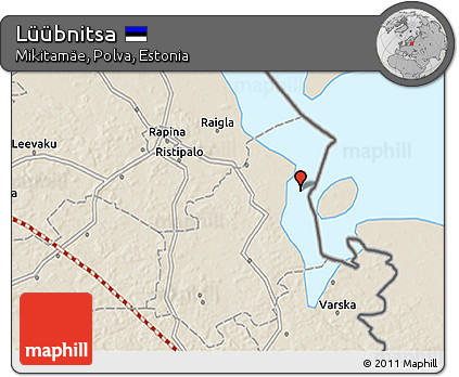 Shaded Relief 3D Map of Lüübnitsa