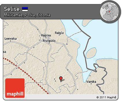 Shaded Relief 3D Map of Selise