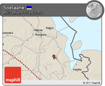 Shaded Relief 3D Map of Soelaane