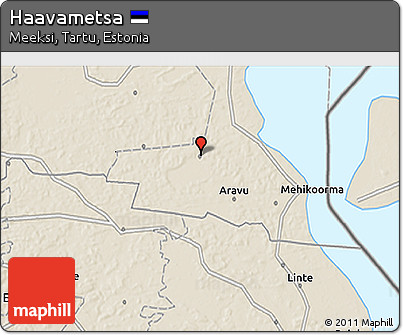 Shaded Relief 3D Map of Haavametsa
