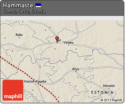 Shaded Relief 3D Map of Hammaste