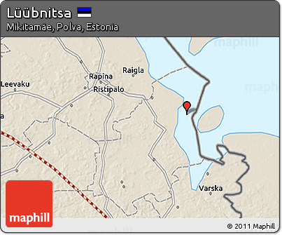 Shaded Relief 3D Map of Lüübnitsa