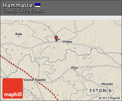 Shaded Relief 3D Map of Hammaste