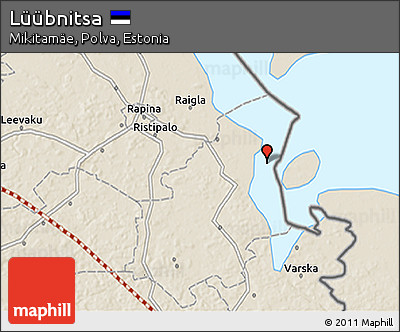 Shaded Relief 3D Map of Lüübnitsa