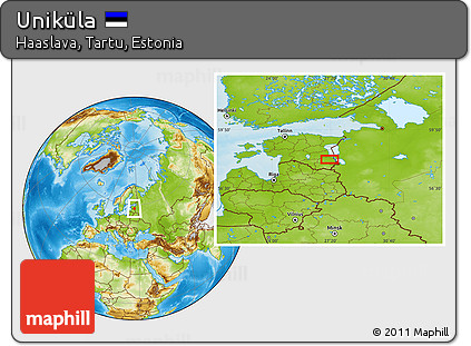 Physical Location Map of Uniküla
