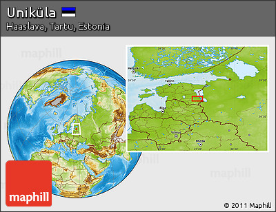 Physical Location Map of Uniküla