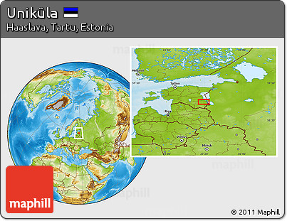 Physical Location Map of Uniküla