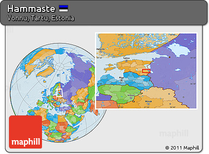 Political Location Map of Hammaste