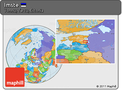 Political Location Map of Imste