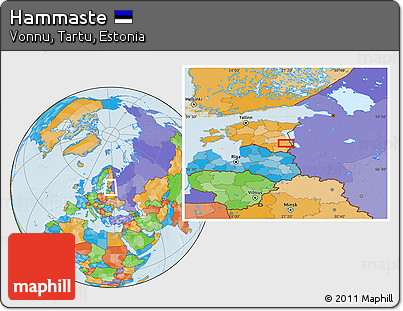 Political Location Map of Hammaste