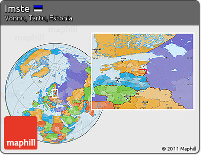 Political Location Map of Imste