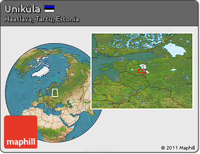 Satellite Location Map of Uniküla