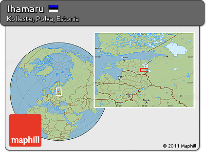 Savanna Style Location Map of Ihamaru
