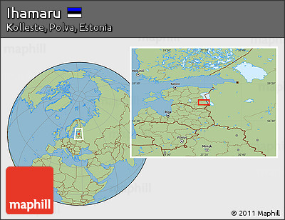 Savanna Style Location Map of Ihamaru