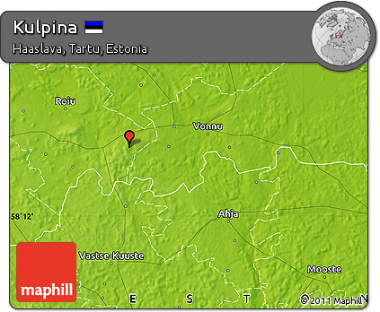 Physical Map of Kulpina