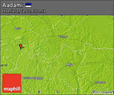Physical Map of Aadami