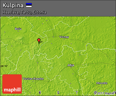 Physical Map of Kulpina