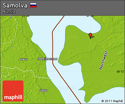 Physical Map of Samolva