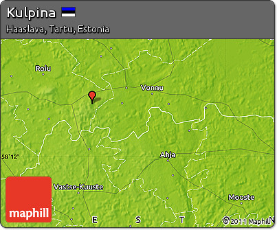 Physical Map of Kulpina