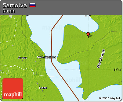 Physical Map of Samolva