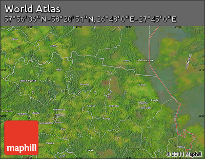 Satellite Map of the Area around 58° 8' 44" N, 27° 16' 29" E